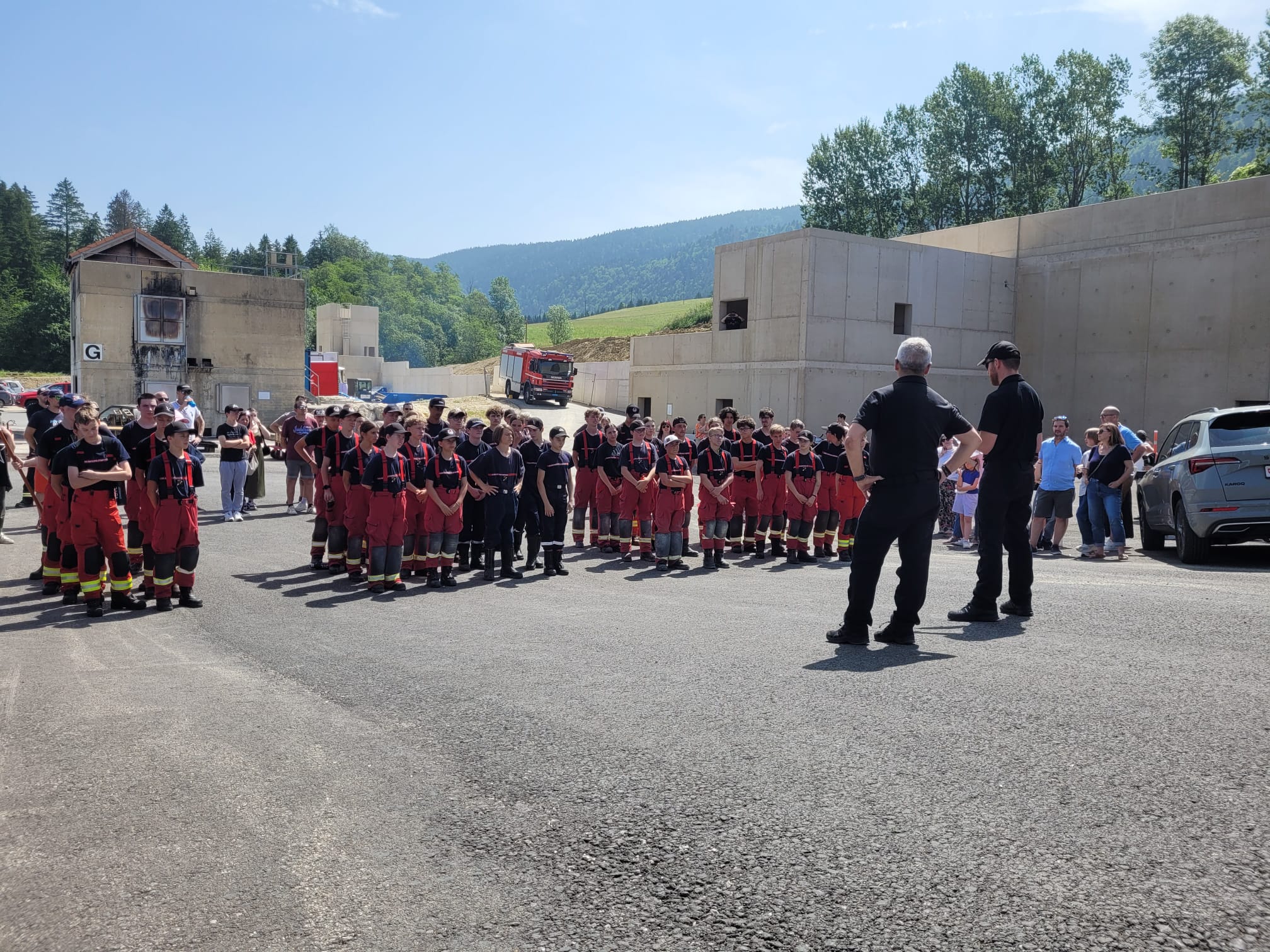 Jeunes sapeurs pompiers neuchâtelois